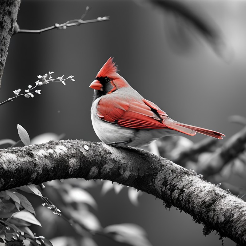 406864-45846995-photograph,Northern Cardinal,Fairy-Tale,at Midday,Overdetailed art,Demoscene,Ilford FP4 125,80mm,vibrant colors,.png